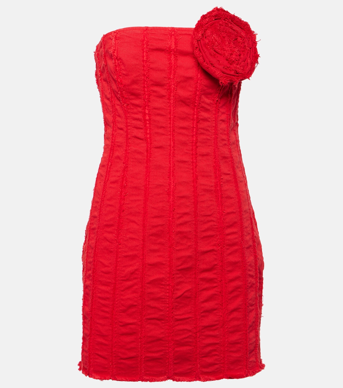 Miniabito in jersey di cotone con applicazione floreale | Blumarine