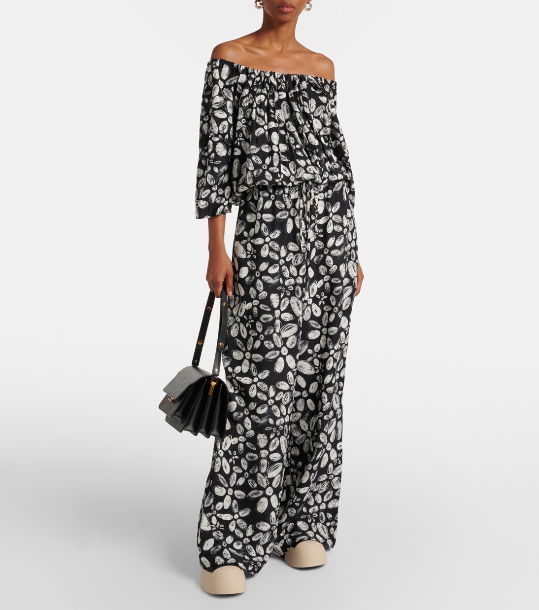 Leather platform Mary Jane flats | Marni