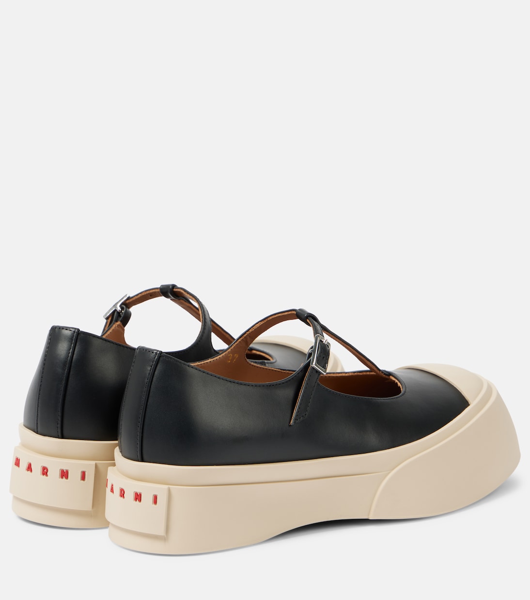 Leather platform Mary Jane flats | Marni