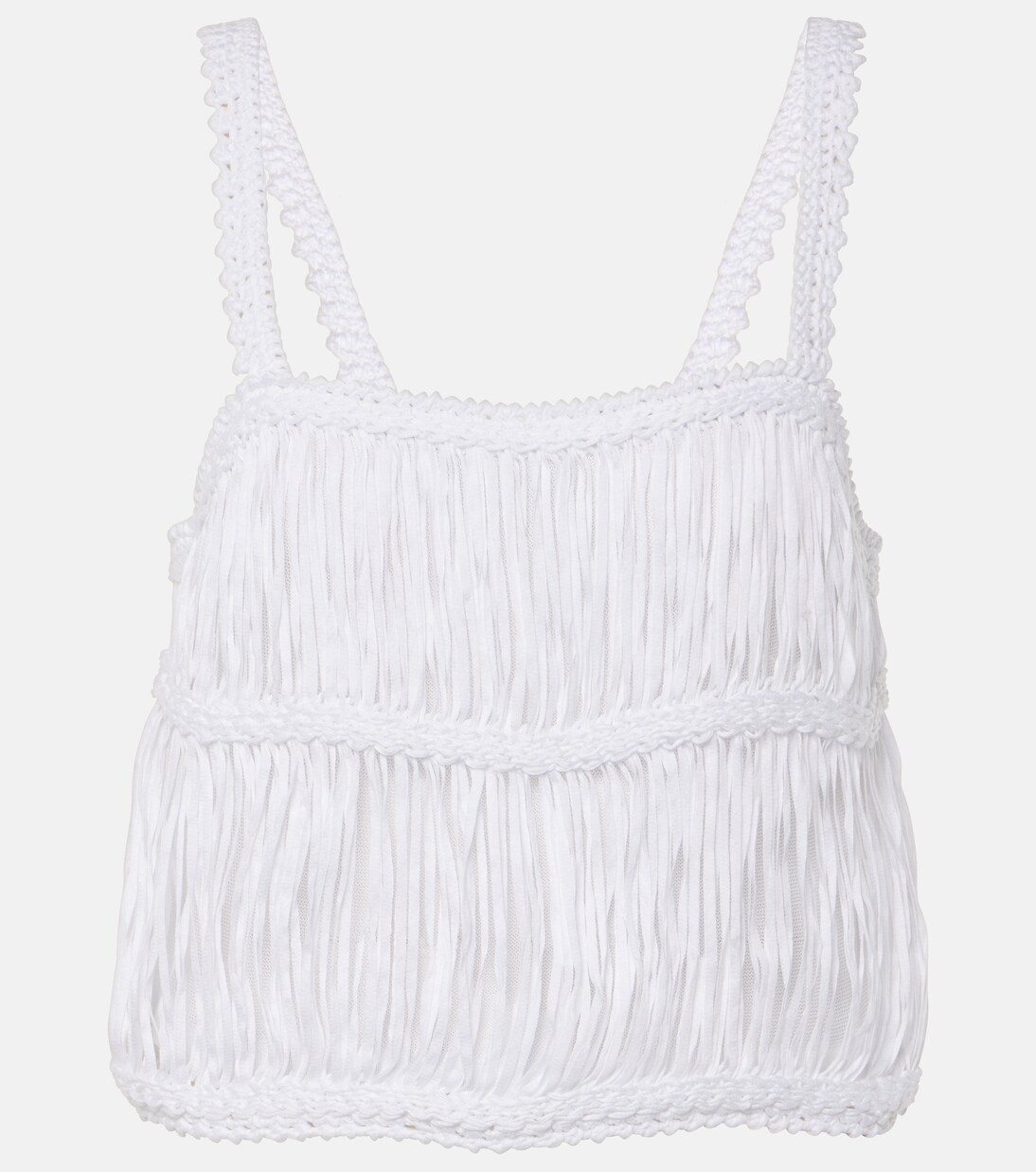 Cropped-Top Sterling aus Makramee | Simkhai