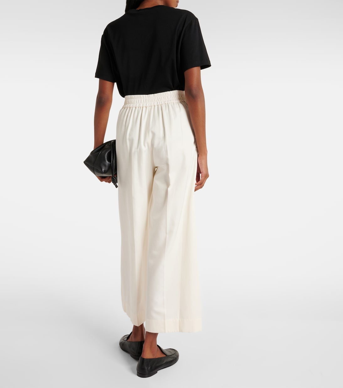 Pantalones anchos Thurlow de seda y algodón | Joseph