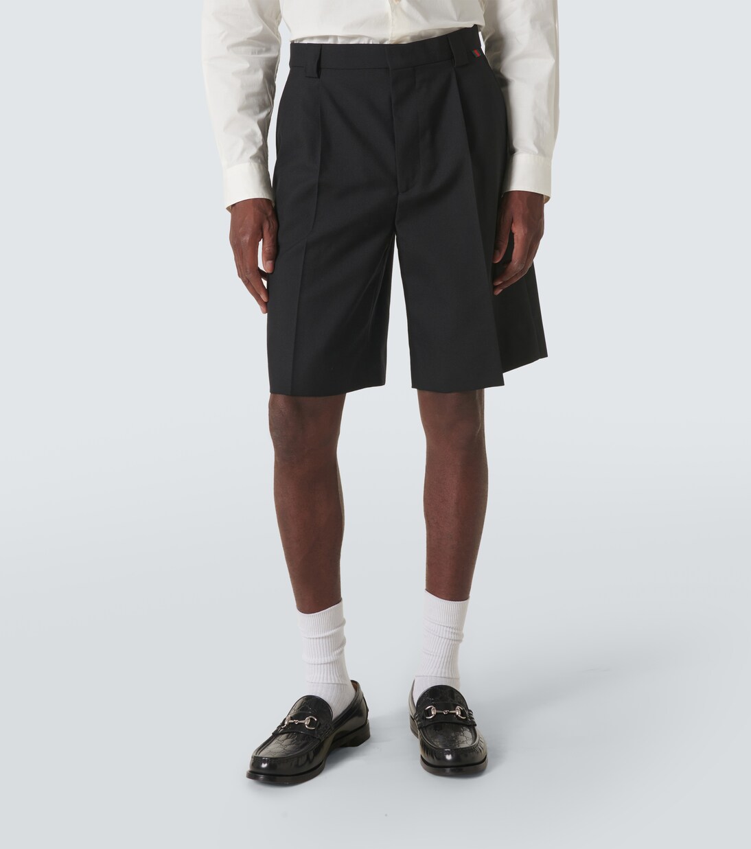 Bermuda-Shorts Web Stripe aus Twill | Gucci