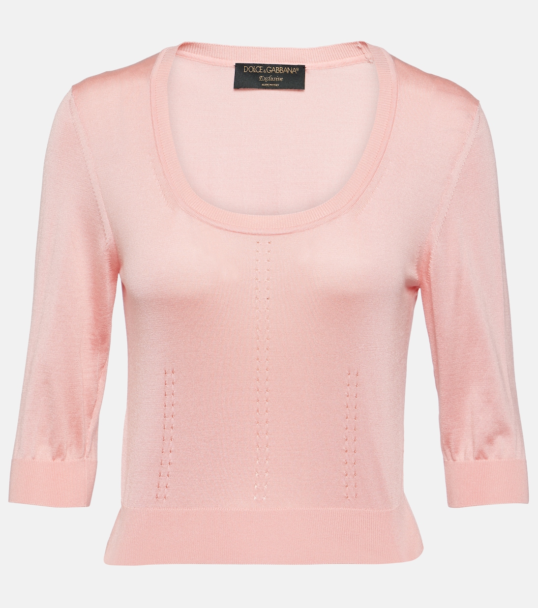 Capri pointelle silk sweater | Dolce&Gabbana