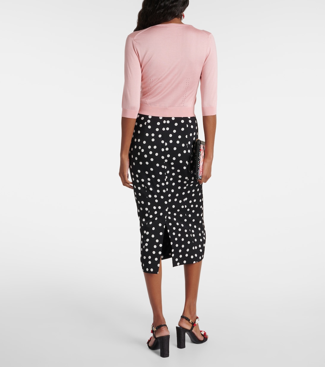 Capri pointelle silk sweater | Dolce&Gabbana