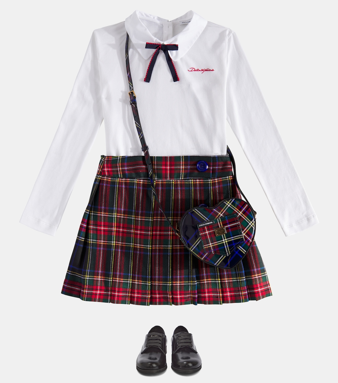 Sac DG Girlie Heart en cuir | Dolce&Gabbana Kids