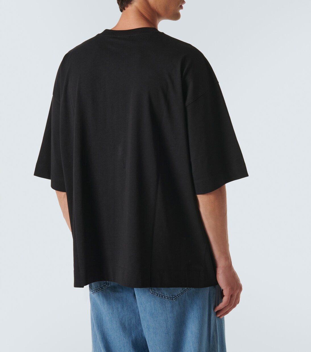 【★超目玉】 jersey Cotton T-shirt Mytheresa | Noten Van Dries - black in トップス