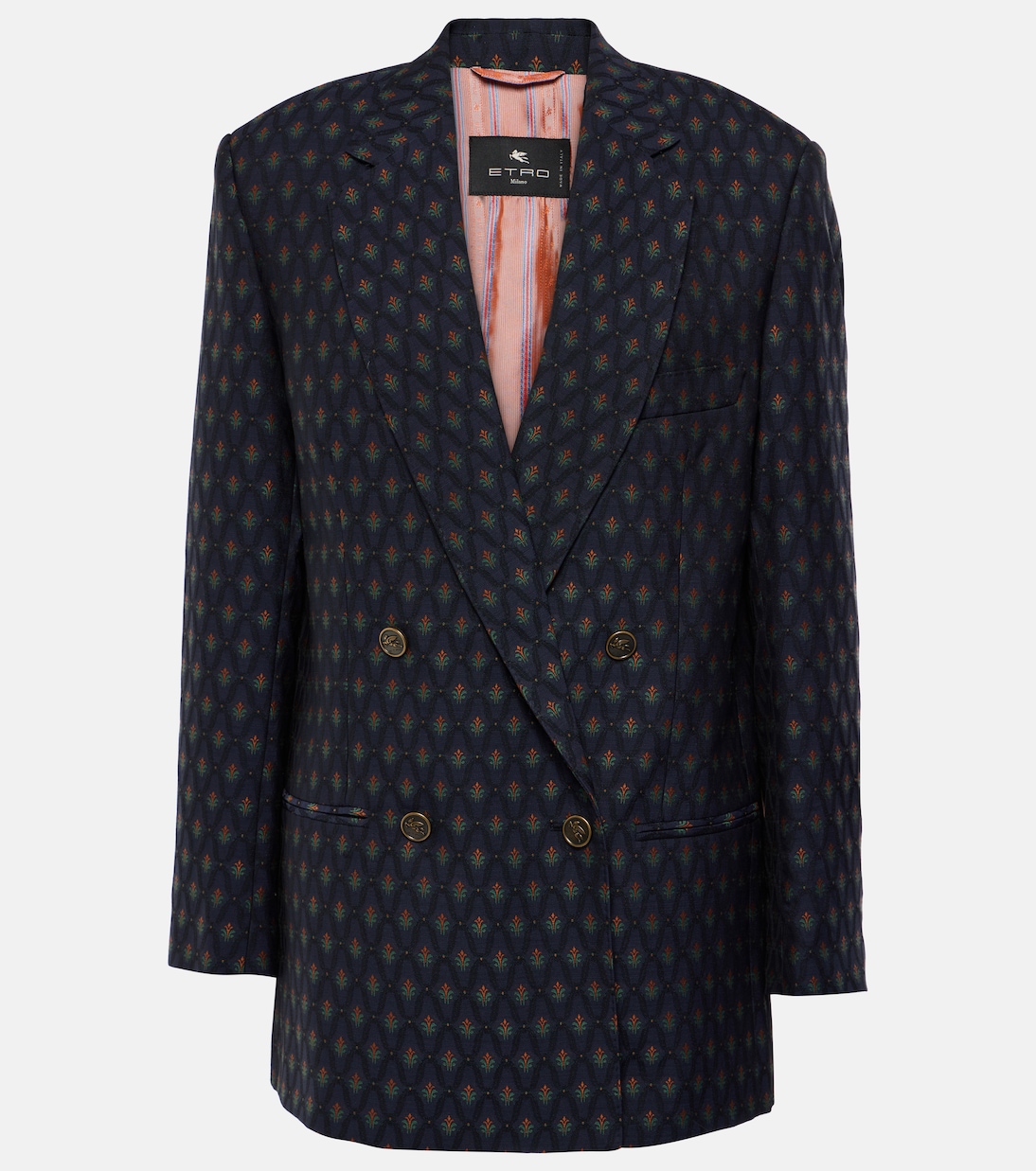 Blazer de lana y algodón estampado | Etro