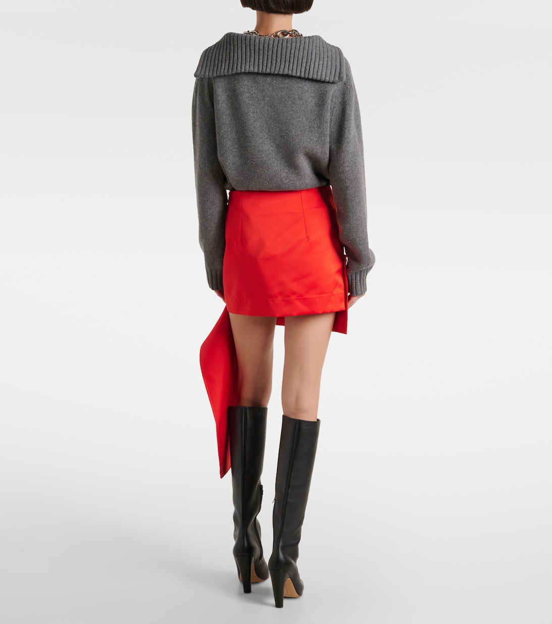 Satin miniskirt | Plan C