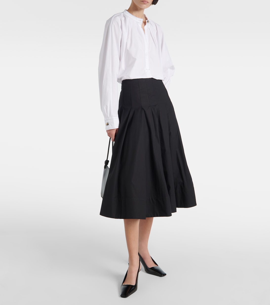 Falda midi Peters White Label de popelín | Proenza Schouler
