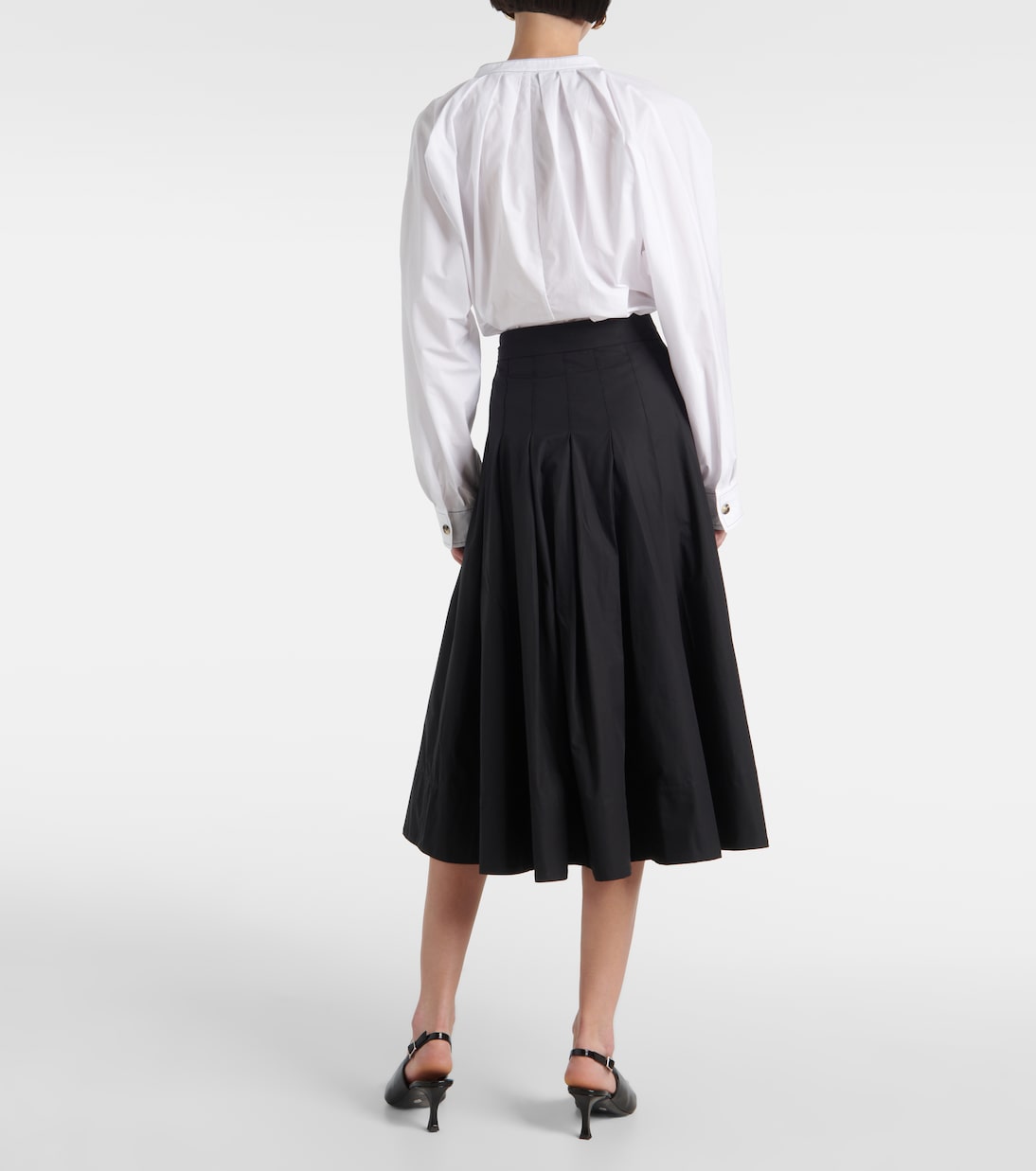 Falda midi Peters White Label de popelín | Proenza Schouler