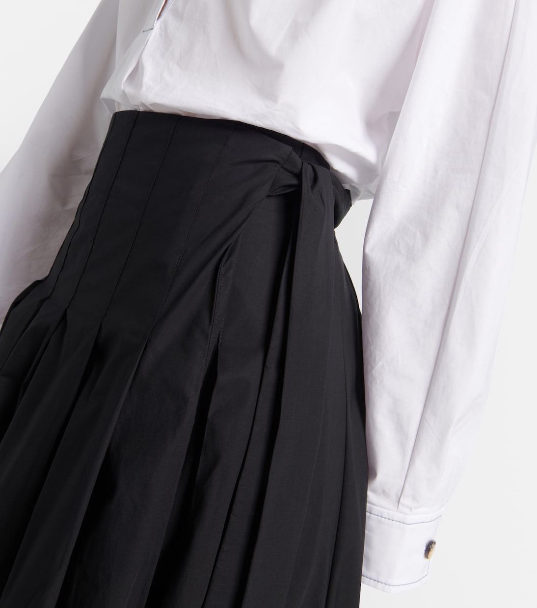 Falda midi Peters White Label de popelín | Proenza Schouler