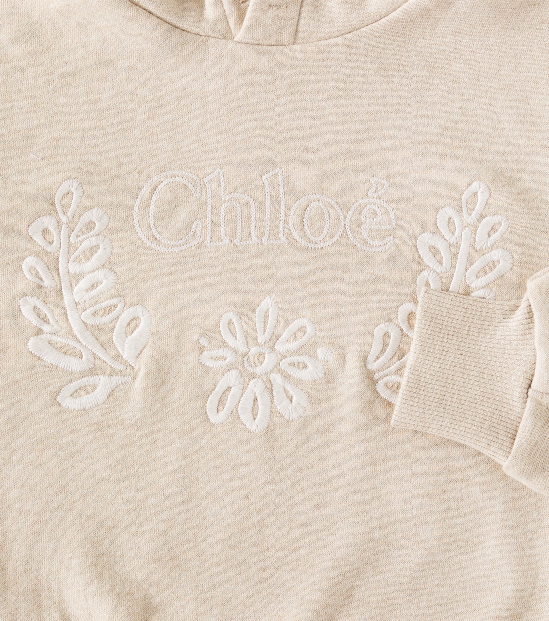 Cardigan in cotone con cappuccio | Chloé Kids