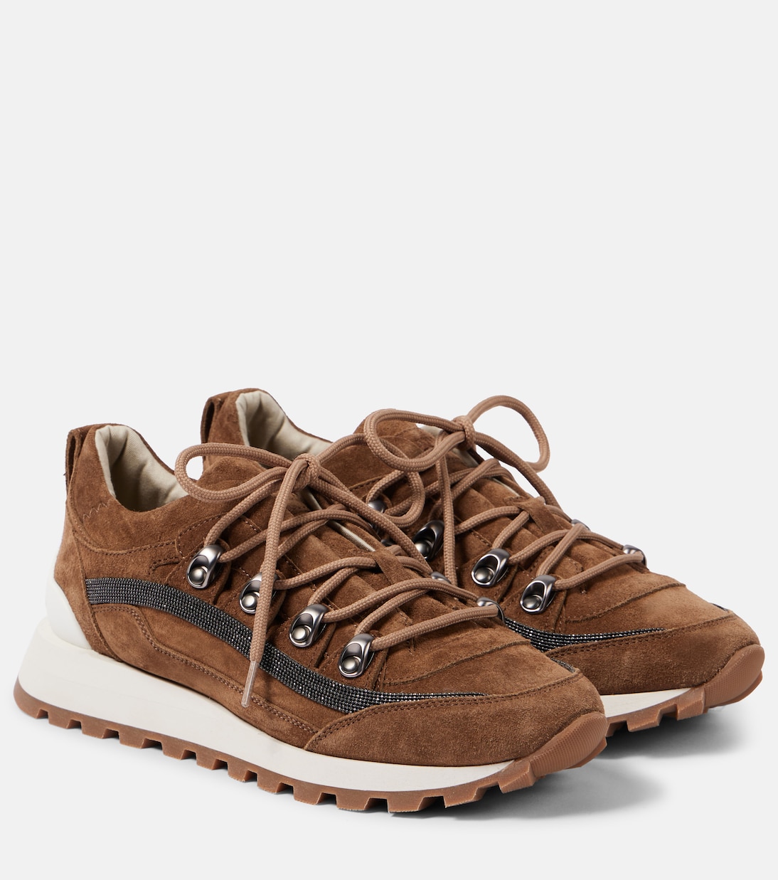 Baskets Monili en daim | Brunello Cucinelli
