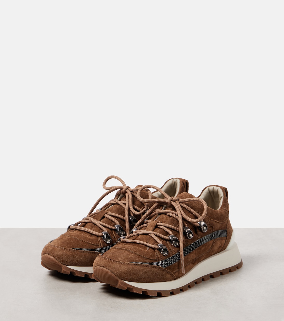 Baskets Monili en daim | Brunello Cucinelli