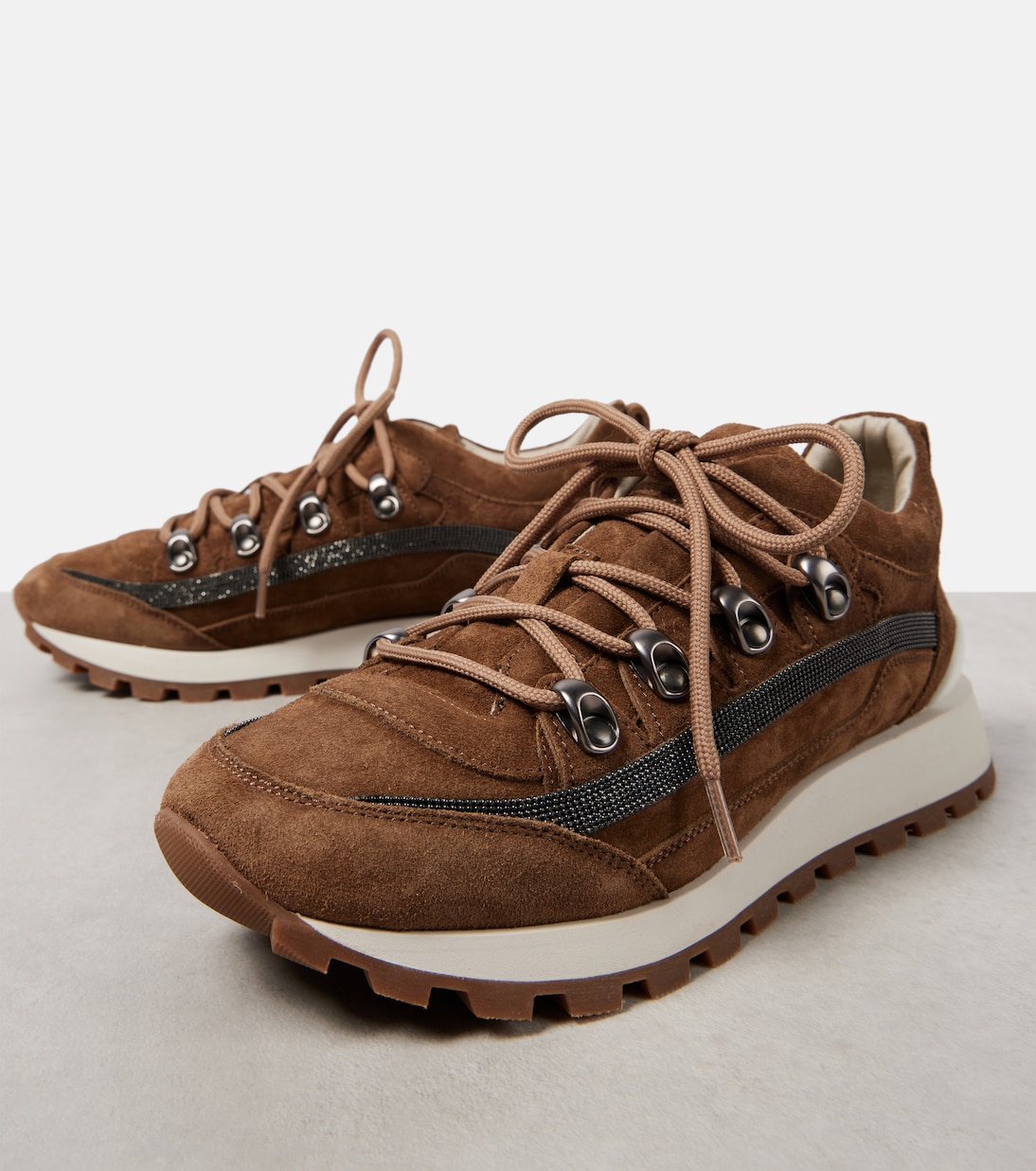 Baskets Monili en daim | Brunello Cucinelli
