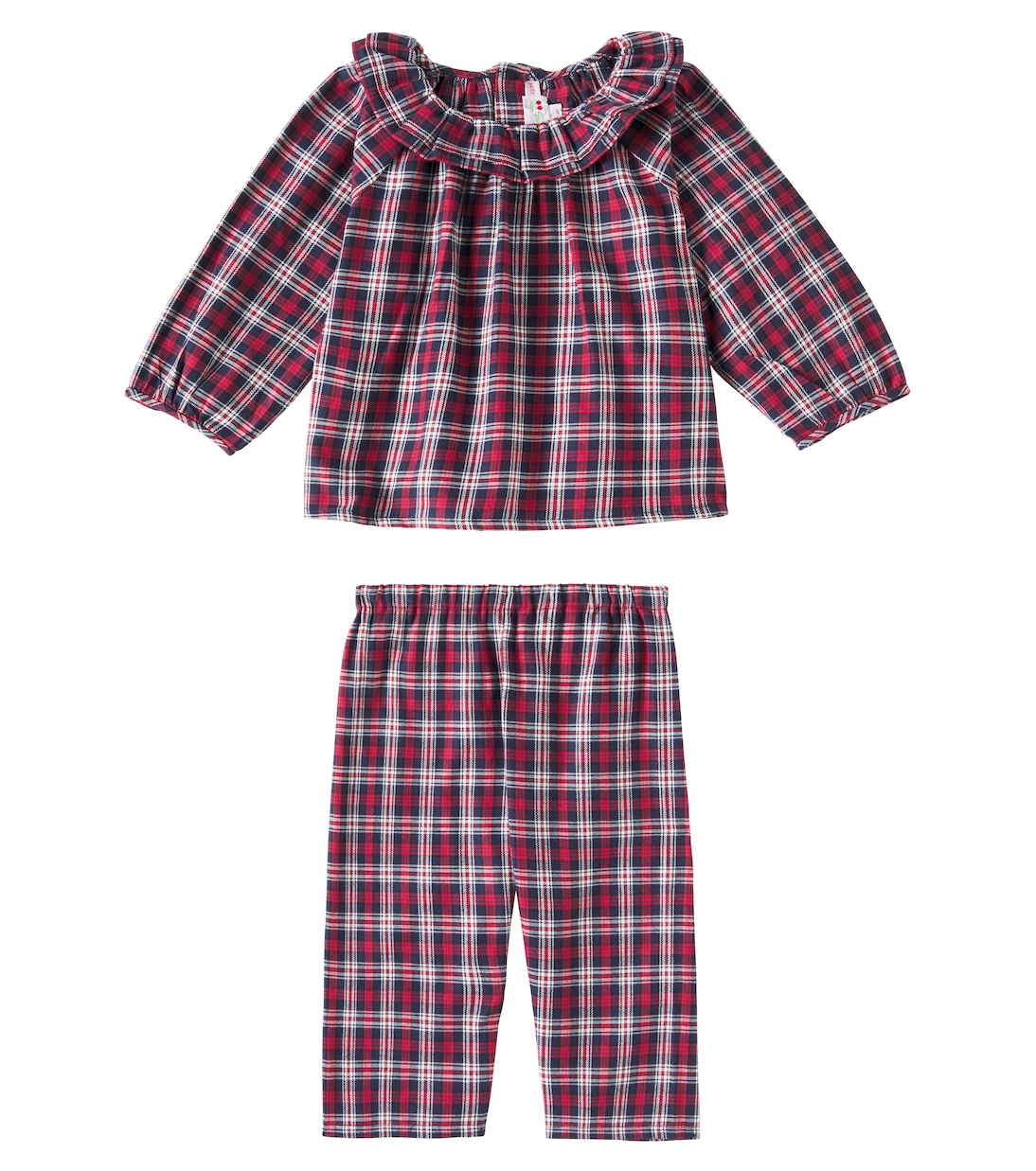Bebé - pijama Barulina de algodón a cuadros | Bonpoint