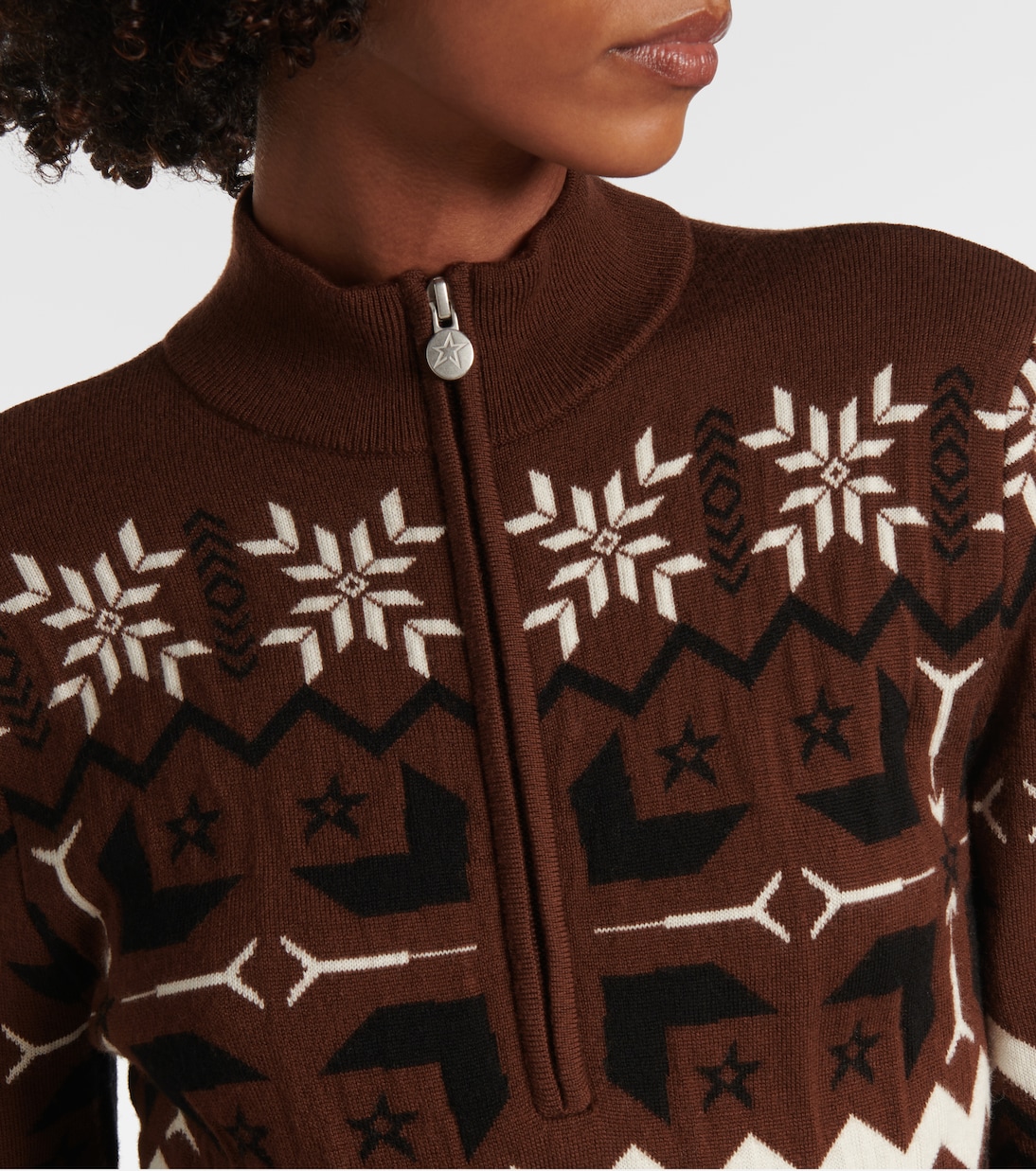 Pullover Nordic in lana con mezza zip | Perfect Moment