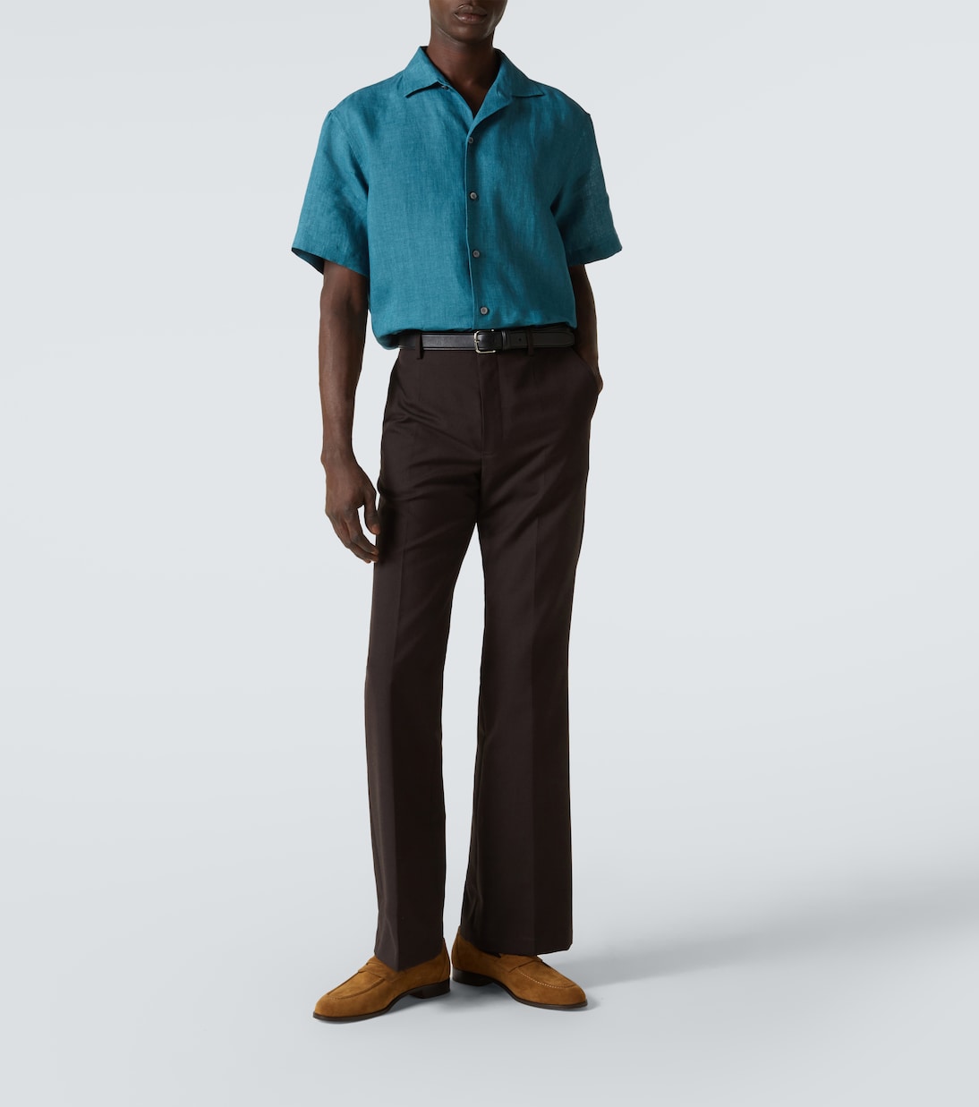 Camicia bowling in lino | Brioni