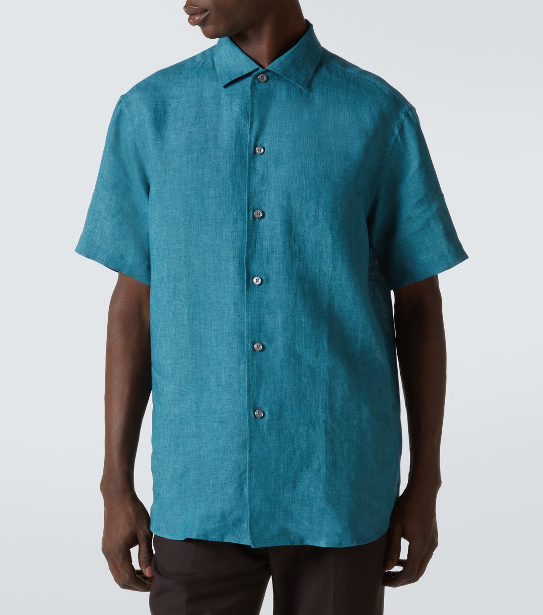Camicia bowling in lino | Brioni