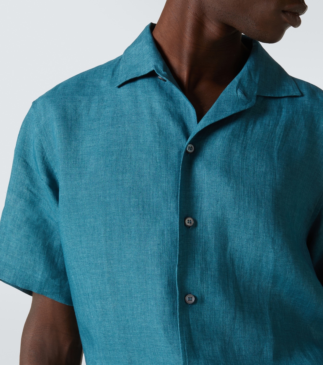 Camicia bowling in lino | Brioni