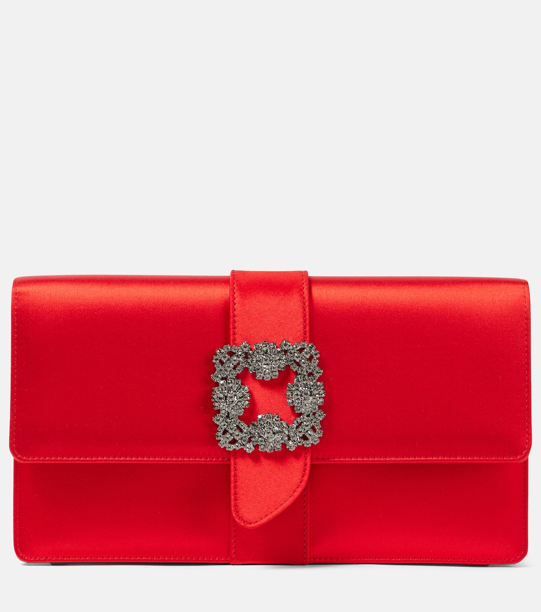Capri embellished satin clutch | Manolo Blahnik