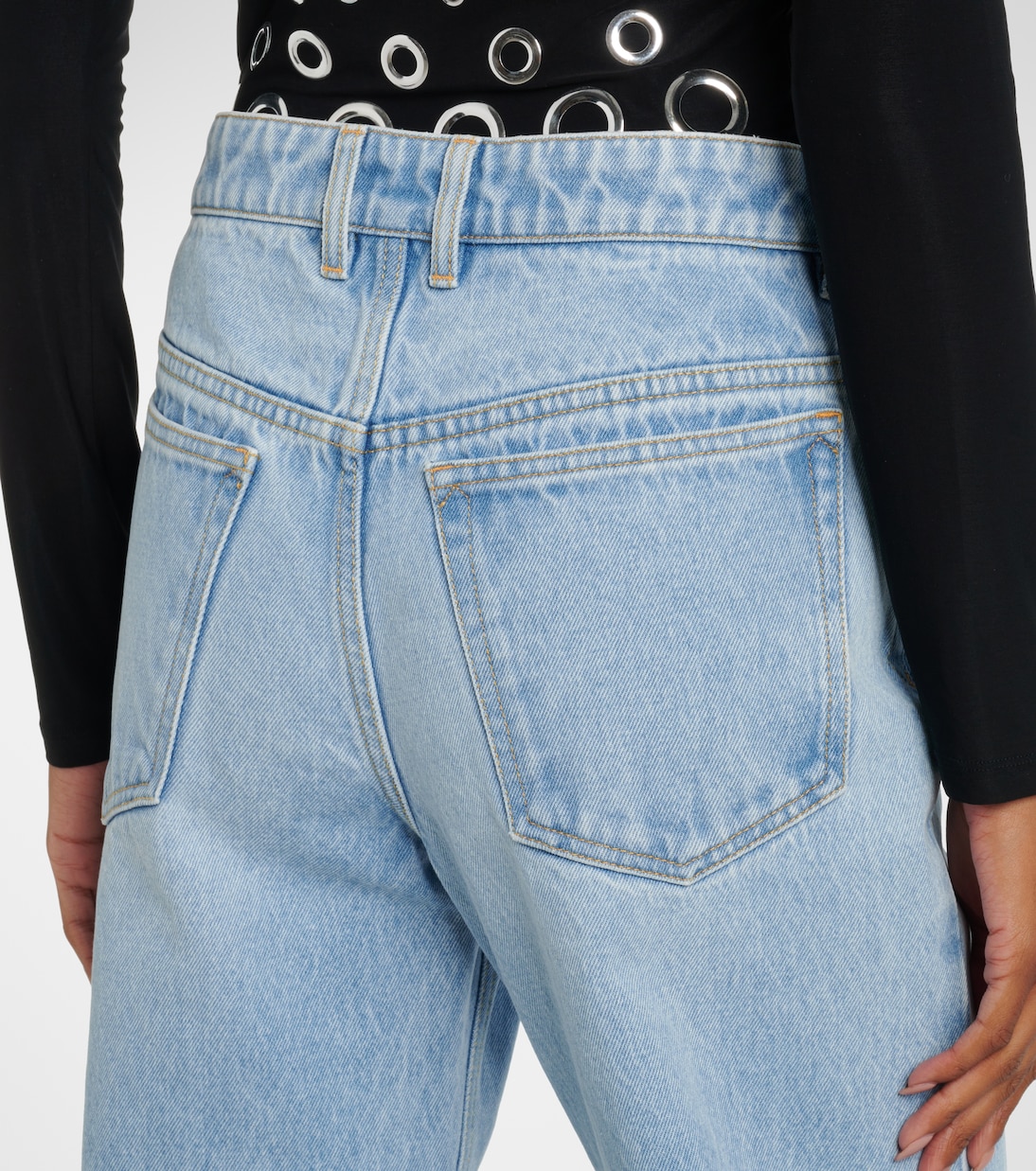 High-rise wide-leg jeans | Rabanne