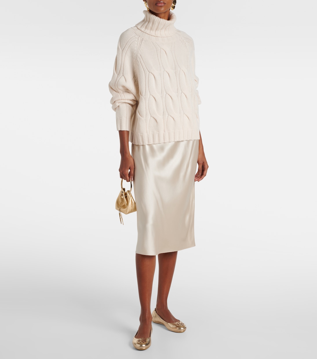 Ballerine Minnie in pelle metallizzata | Tory Burch