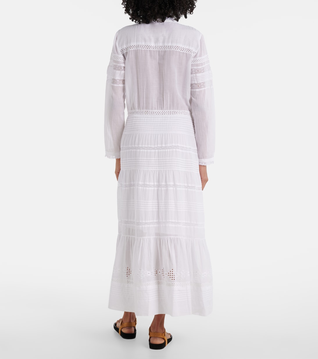 Daniva lace-trimmed cotton maxi dress | Marant Etoile