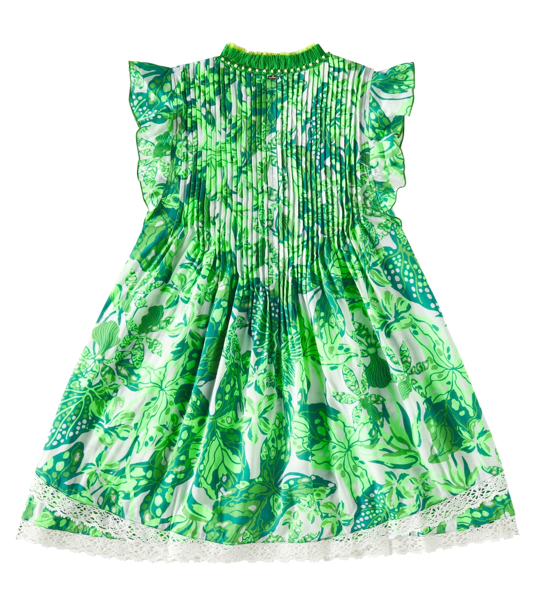 Sasha floral fringed lace-trimmed dress | Poupette St Barth Kids