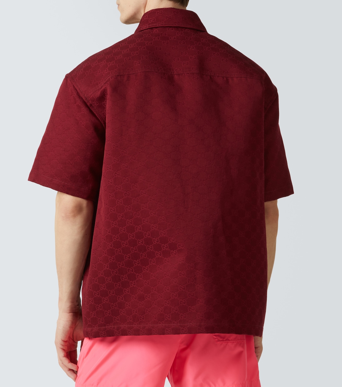 Camicia in jacquard GG di cotone | Gucci