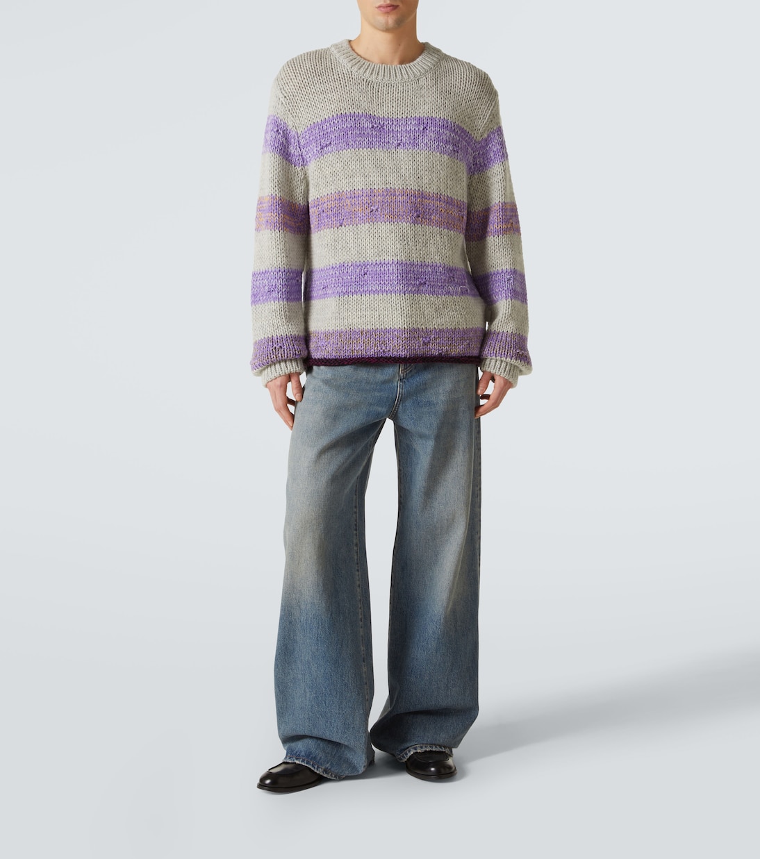 Pullover in lana a righe | Loewe