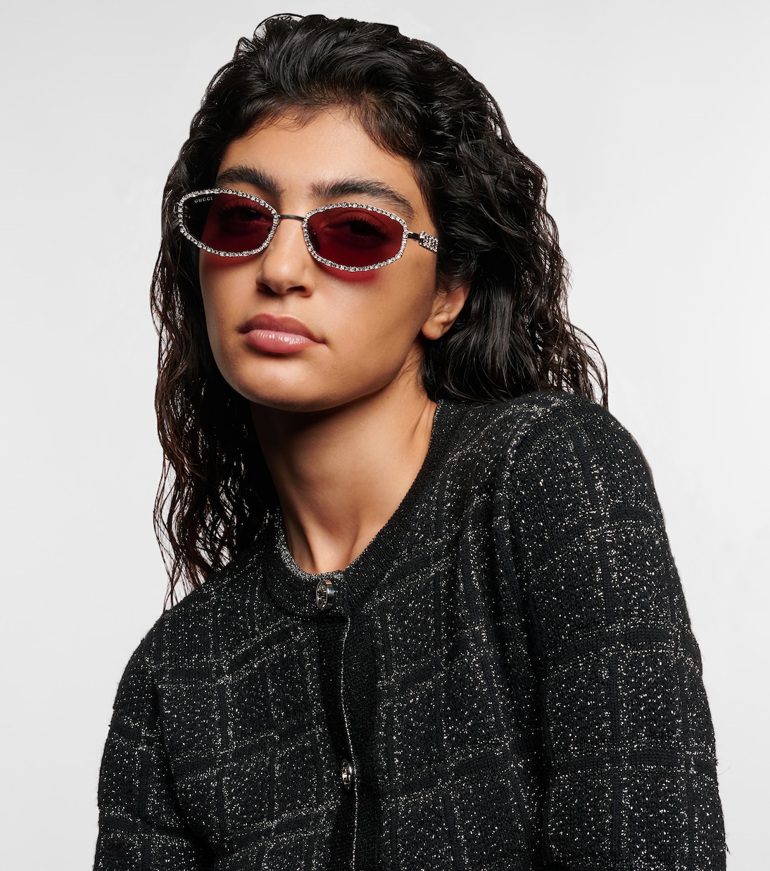 Gafas de sol ovaladas con cristales | Gucci