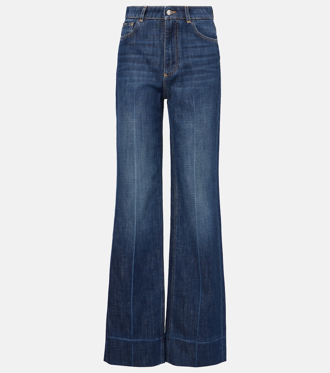 Jeans a gamba larga e vita alta | Dolce&Gabbana