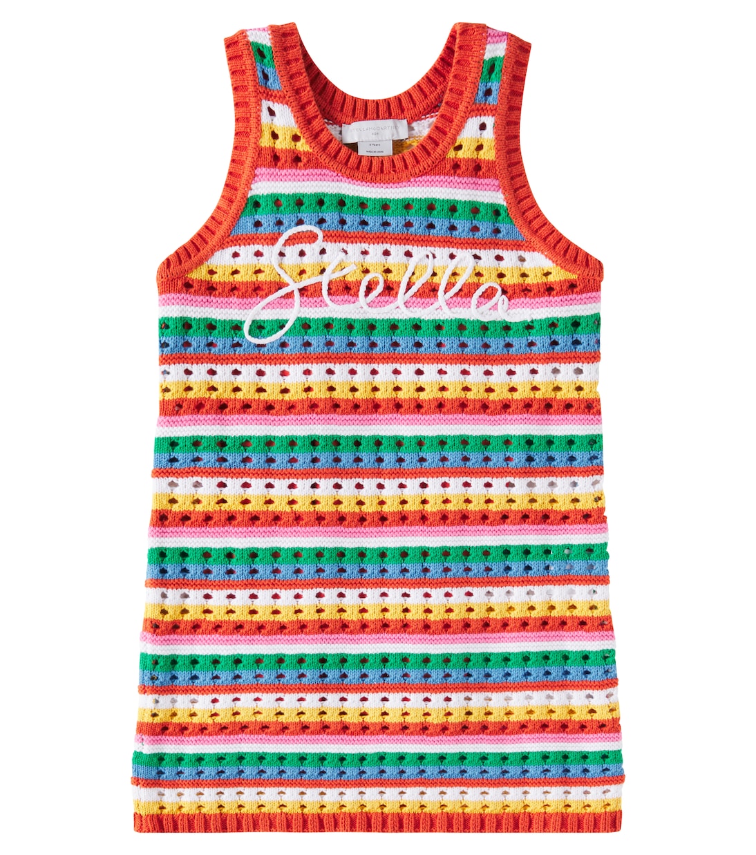 Besticktes Kleid aus Baumwolle | Stella McCartney Kids