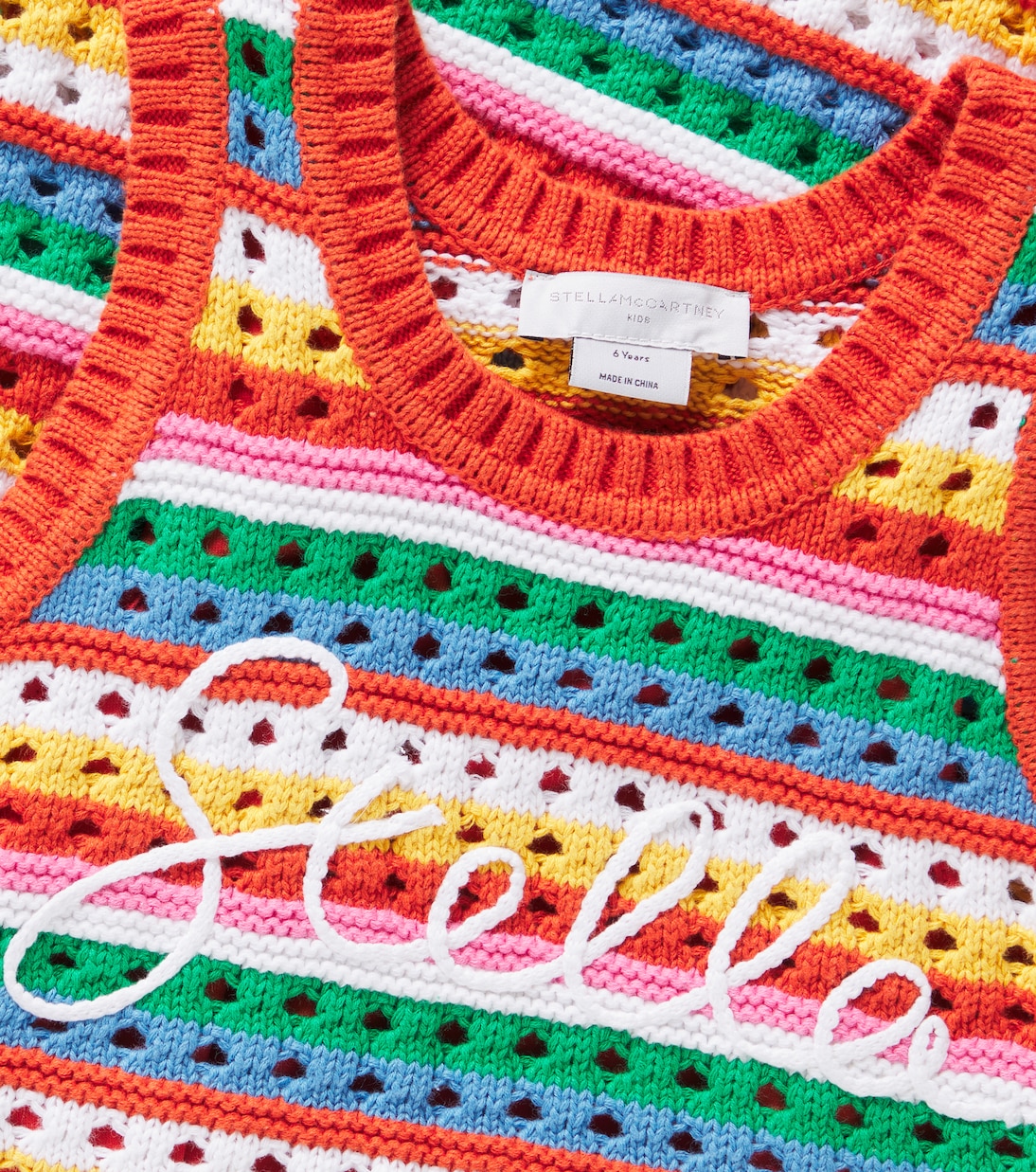 Besticktes Kleid aus Baumwolle | Stella McCartney Kids