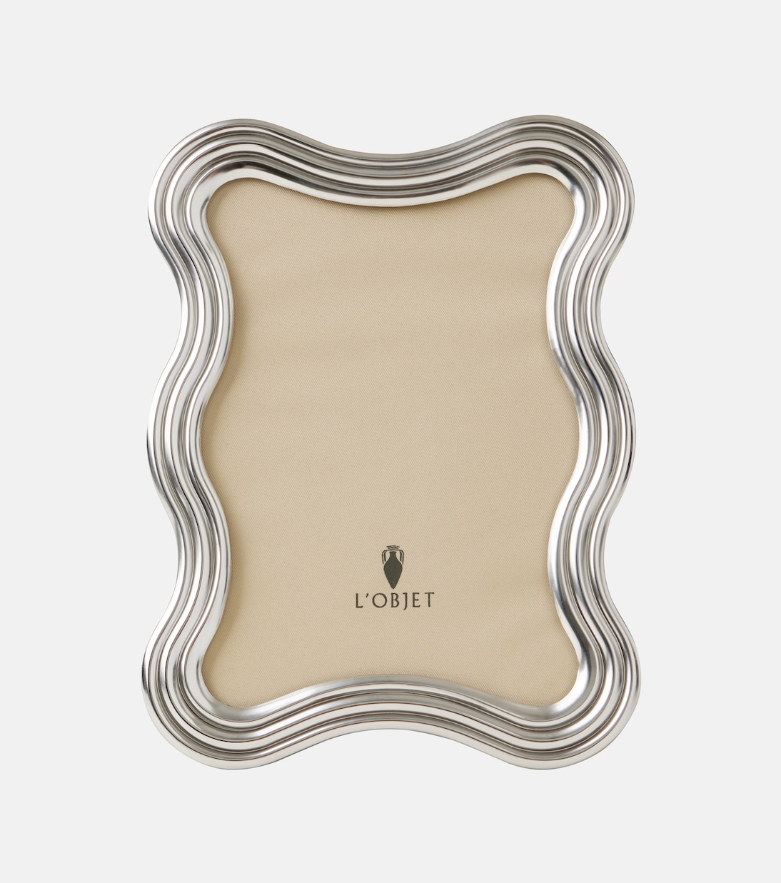 Ripple platinum-plated picture frame | L'Objet