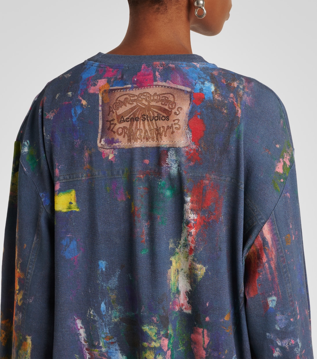 Edden printed cotton-blend T-shirt | Acne Studios
