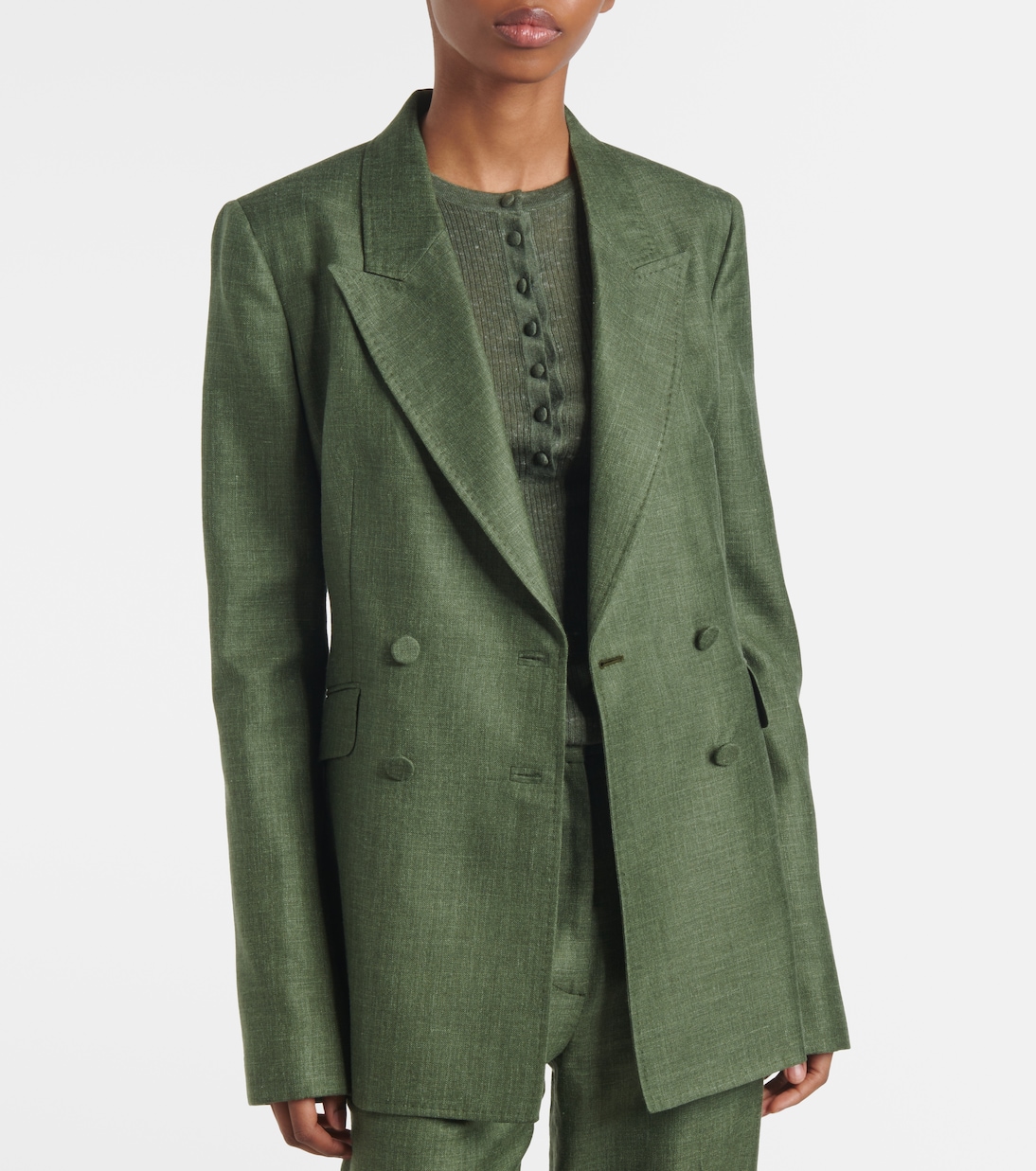 Blazer da abito Angela in seta e lino | Gabriela Hearst