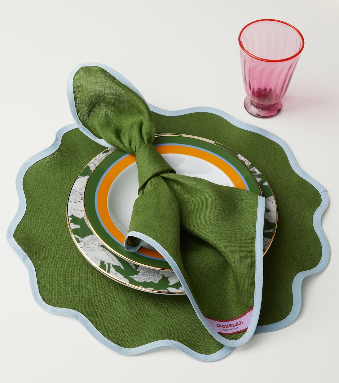 Rainbow Bosco Cloud set of 2 placemats | La DoubleJ