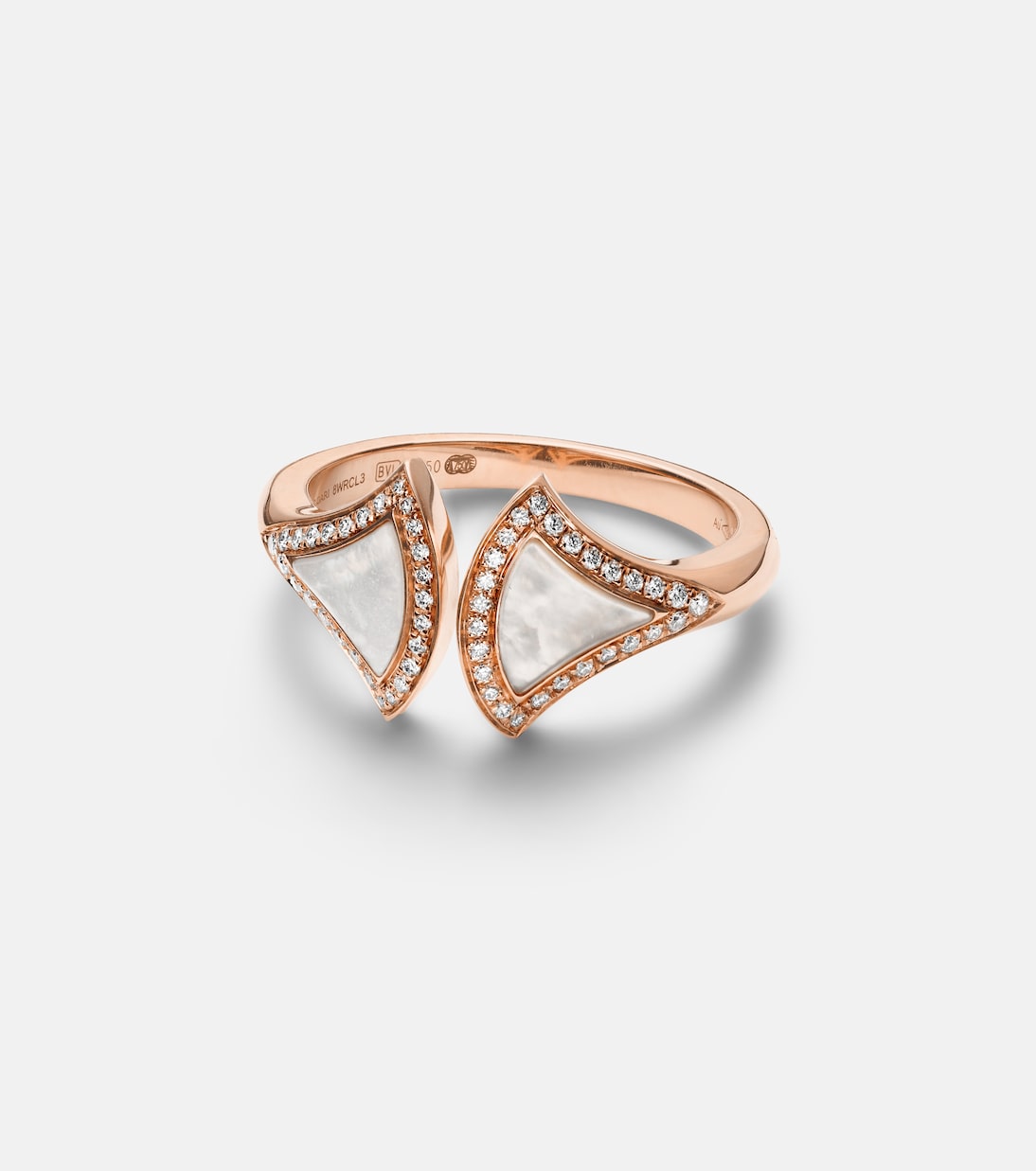 Bague Divas' Dream en or rose 18 ct, nacre et diamants | Bvlgari