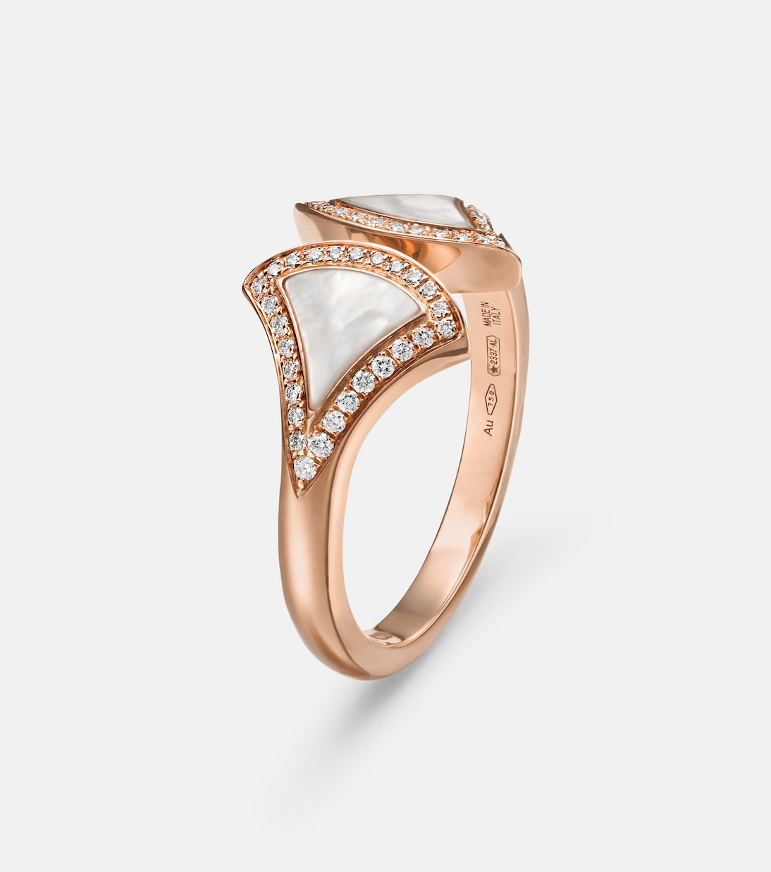 Bague Divas' Dream en or rose 18 ct, nacre et diamants | Bvlgari