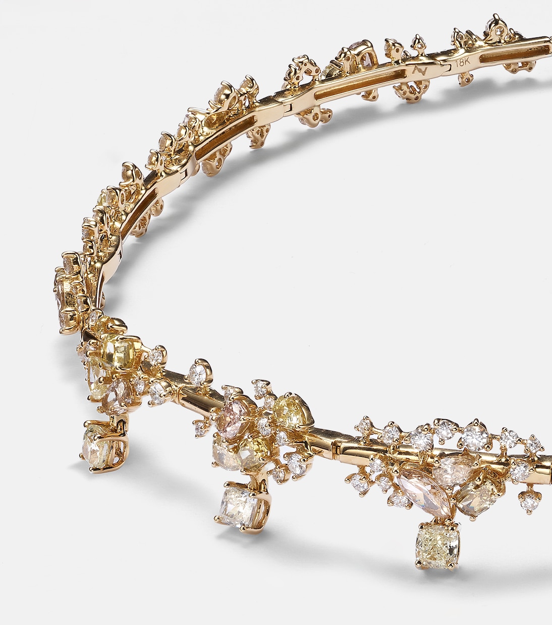 Choker in oro 18kt con diamanti | Ananya