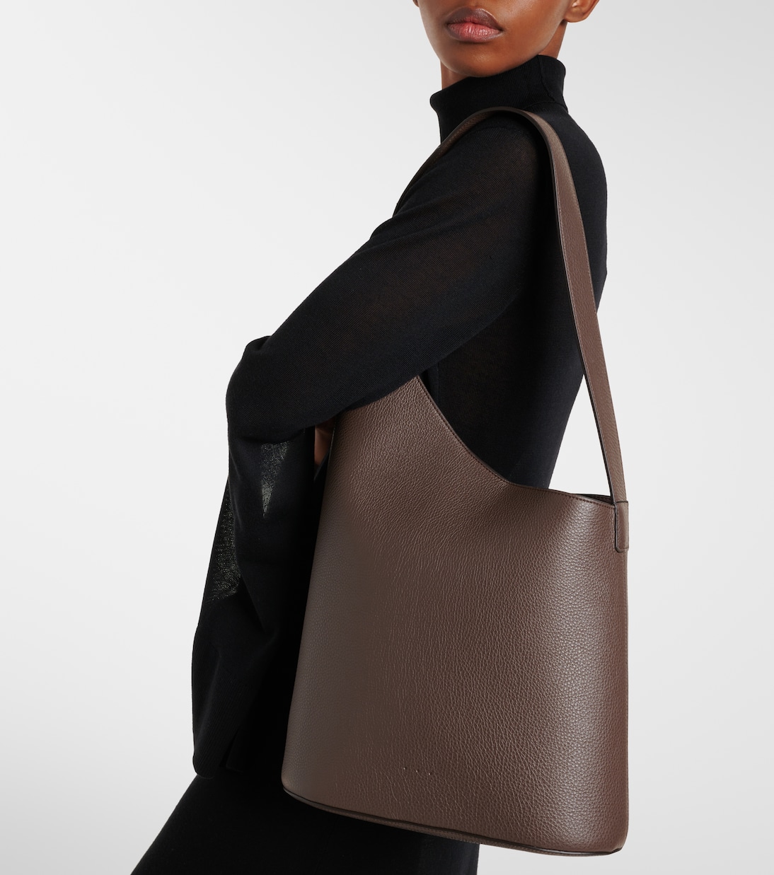 Cabas Demi Lune en cuir | Aesther Ekme