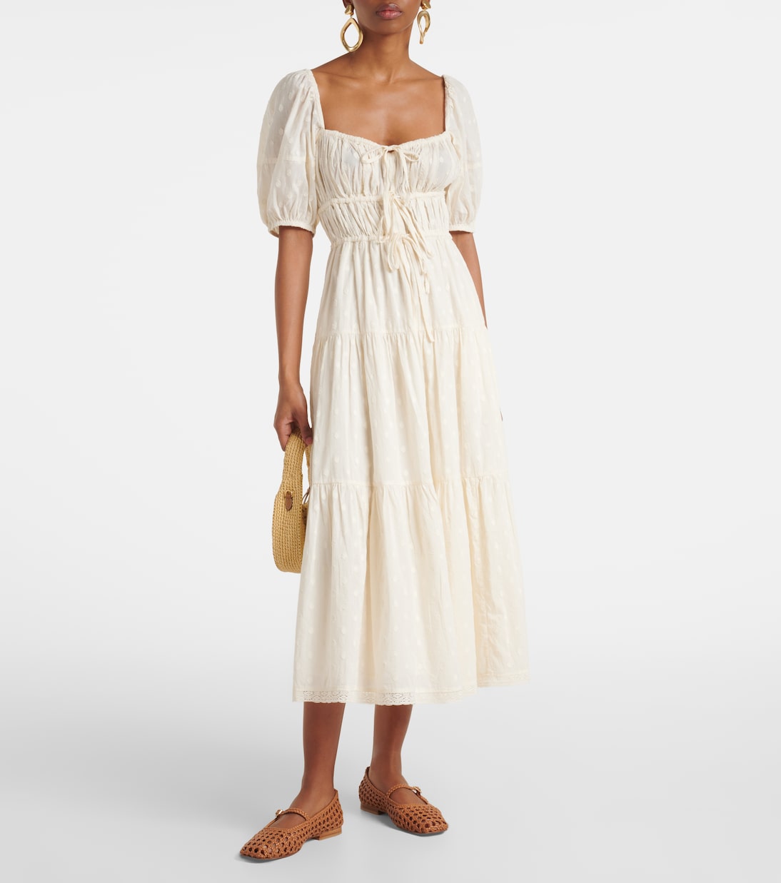 Palma gathered cotton maxi dress | Ulla Johnson