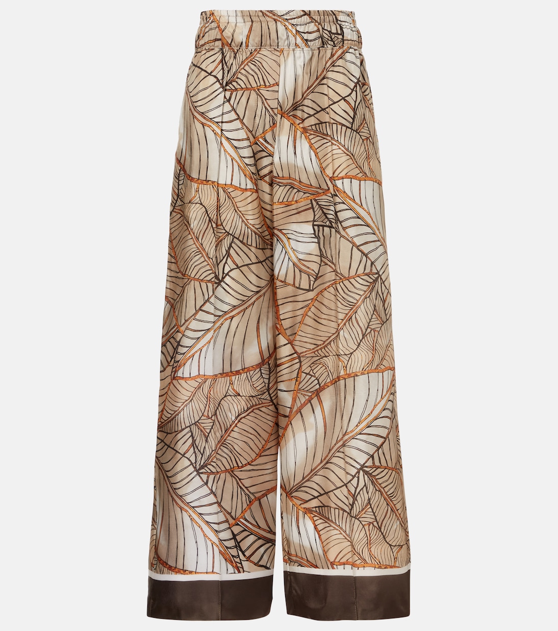 Weite Hose aus Seide | Brunello Cucinelli