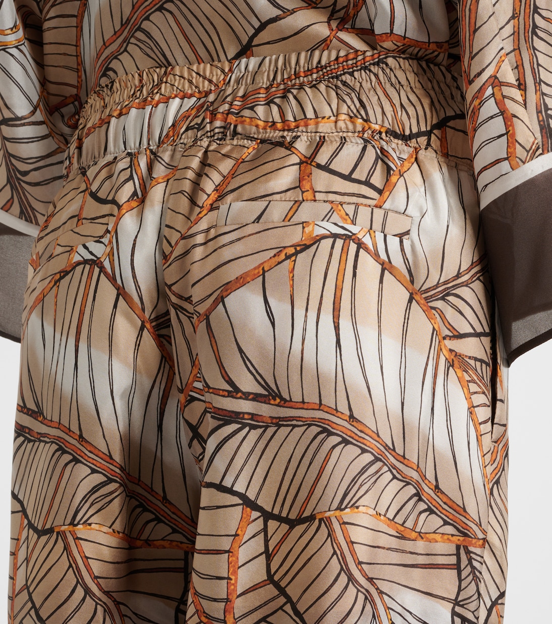 Weite Hose aus Seide | Brunello Cucinelli