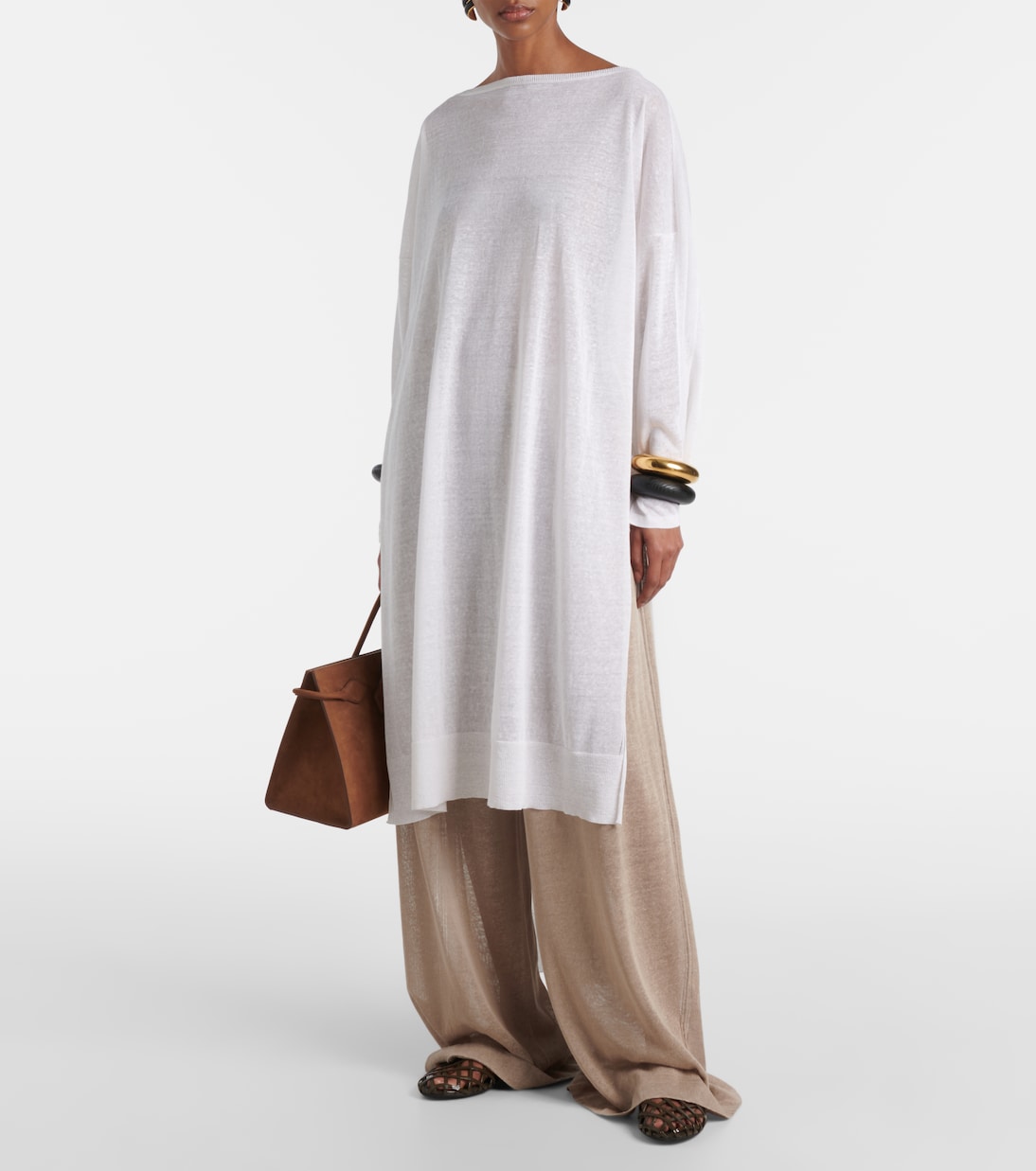 Linen and silk kaftan | Alaïa