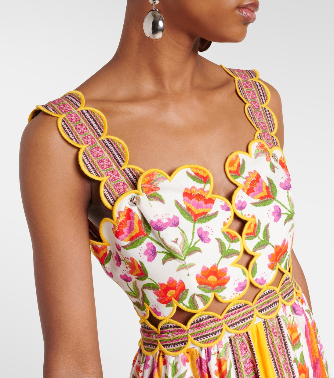Maxikleid aus einem Leinengemisch | Farm Rio