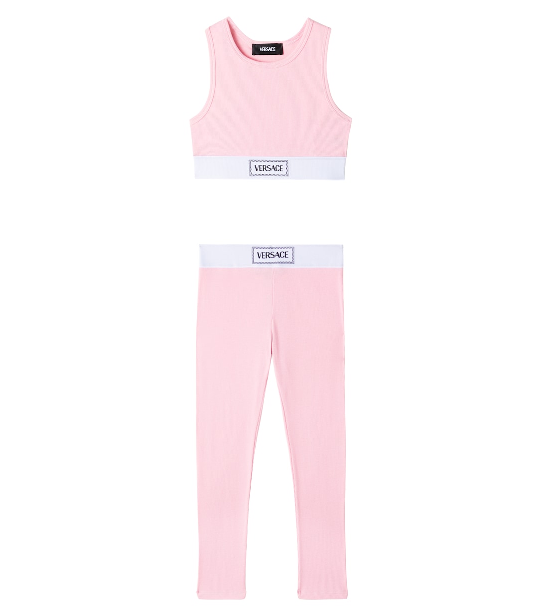 Set aus Cropped-Top und Leggings aus Jersey | Versace Kids