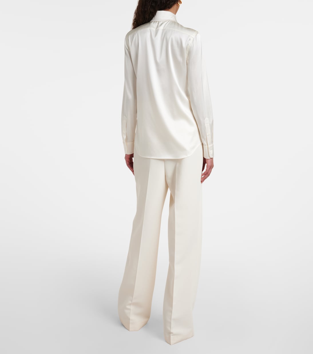 Cameron silk-blend charmeuse shirt | Ralph Lauren Collection